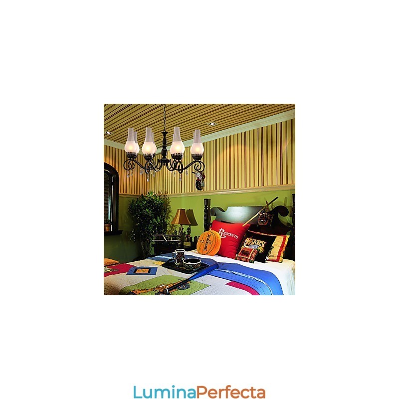Candelabru tradițional cu pictură în stil lumânare