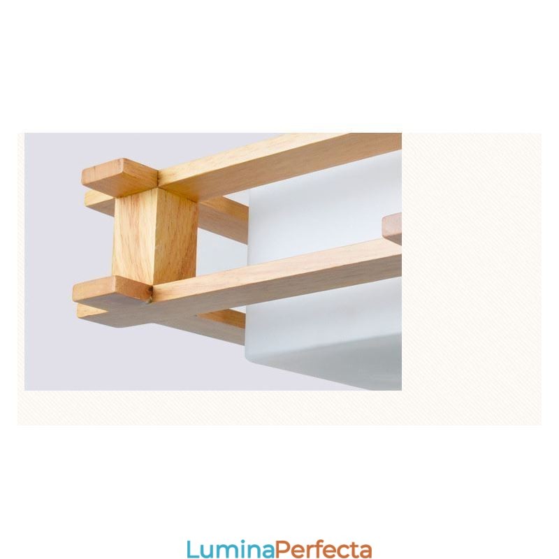 Plafoniera decorativă din lemn de stejar cu 3 lumini Creative