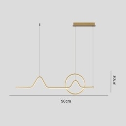 Lampă suspendată Corp de iluminat decorativ minimalist 52W
