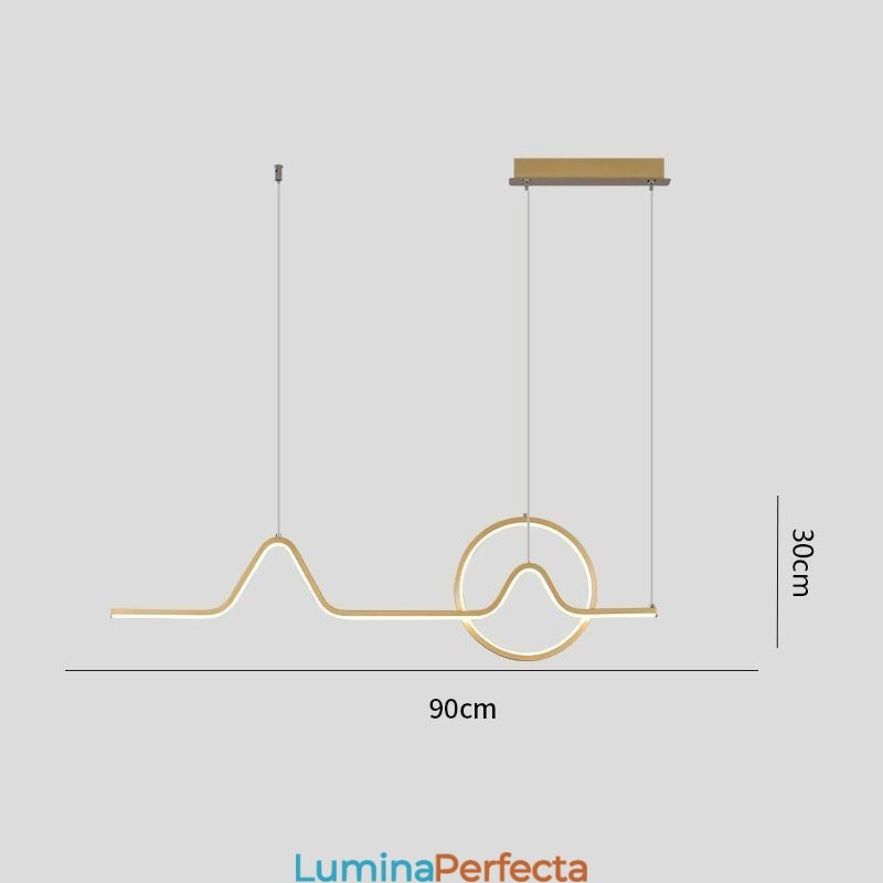 Lampă suspendată Corp de iluminat decorativ minimalist 52W