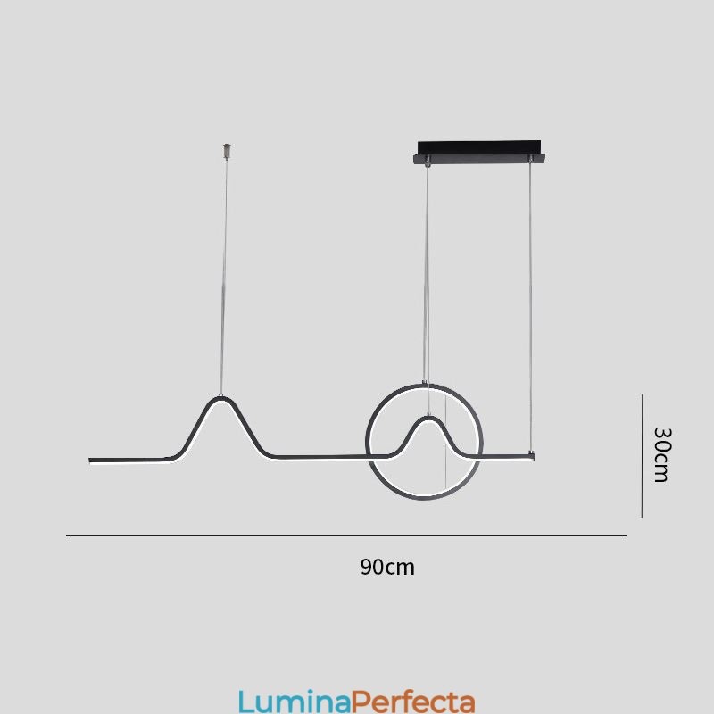 Lampă suspendată Corp de iluminat decorativ minimalist 52W