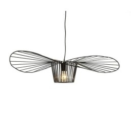 Lampă suspendată din fier Lampă cu pălărie de paie 1 lumină