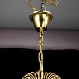 Candelabru din metal cu pictură clasică tradițională din cristal