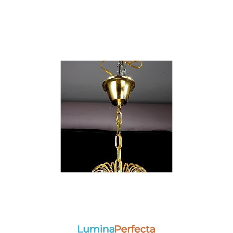 Candelabru din metal cu pictură clasică tradițională din cristal