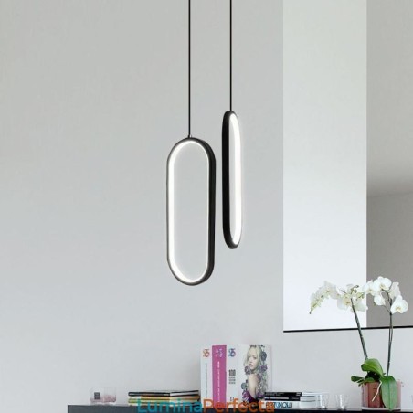 Lampă suspendată ovală Corp de iluminat decorativ din acril Lampă suspendată ovală Corp de iluminat decorativ din acril