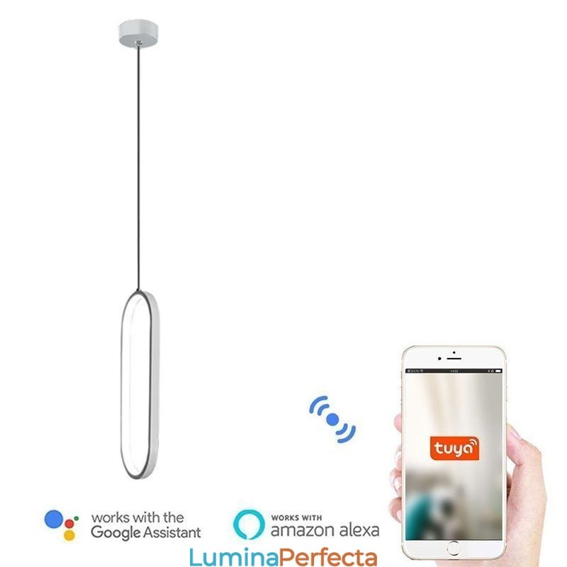 Lampă suspendată ovală Corp de iluminat decorativ din acril