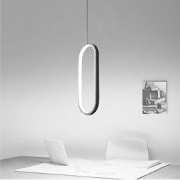 Lampă suspendată ovală Corp de iluminat decorativ din acril