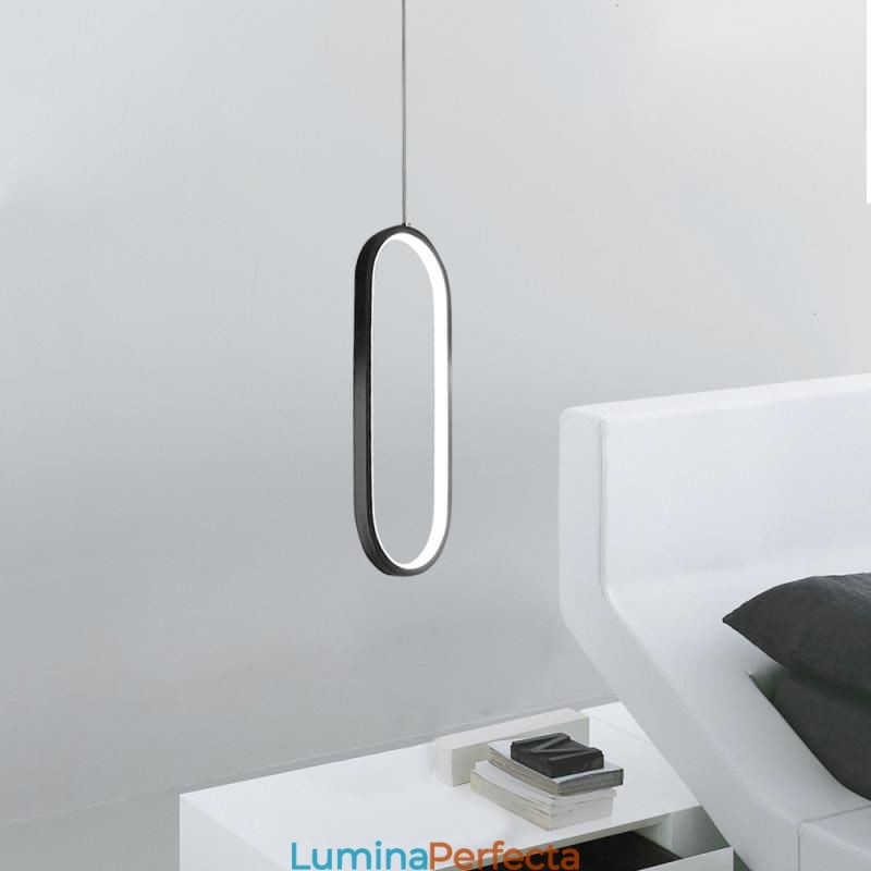 Lampă suspendată ovală Corp de iluminat decorativ din acril