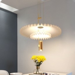Lampă suspendată plisată modernă Iluminat decorativ acrilic