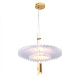 Lampă suspendată plisată modernă Iluminat decorativ acrilic