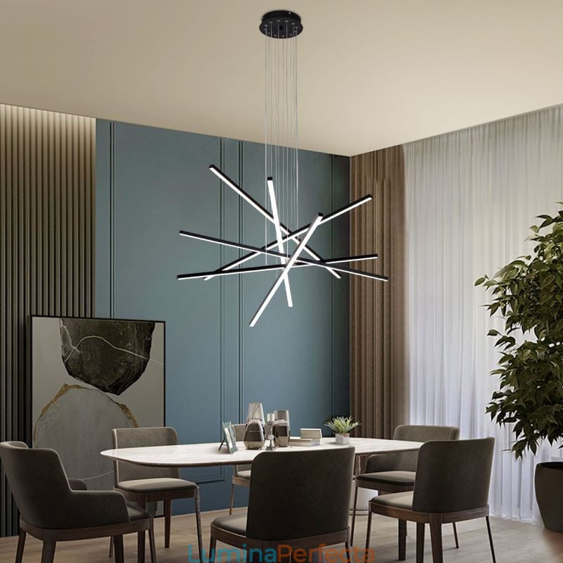 Lumină suspendată liniară cu suspendare Corp de iluminat decorativ