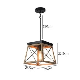 Lampă suspendată în stil vintage cu o singură lumină