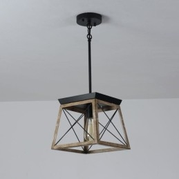 Lampă suspendată în stil vintage cu o singură lumină