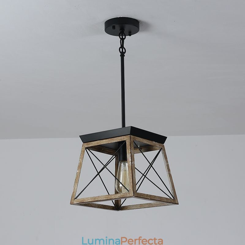 Lampă suspendată în stil vintage cu o singură lumină