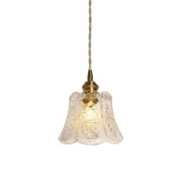 Lampă suspendată cu flori Corp de iluminat decorativ din sticlă minimalist