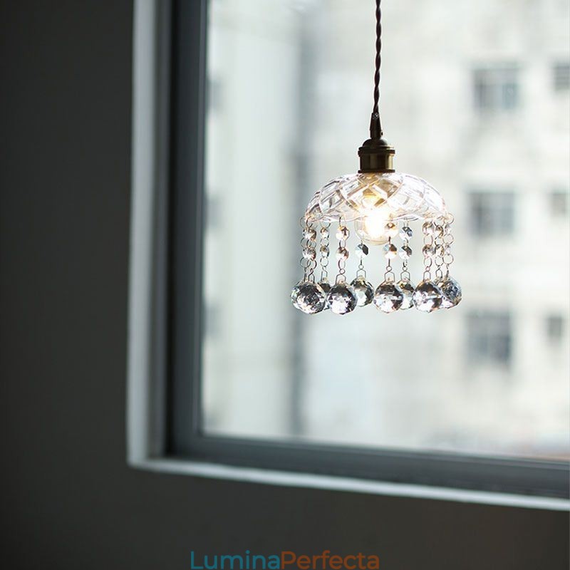 Lampă suspendată modernă din sticlă cu 1 lumină