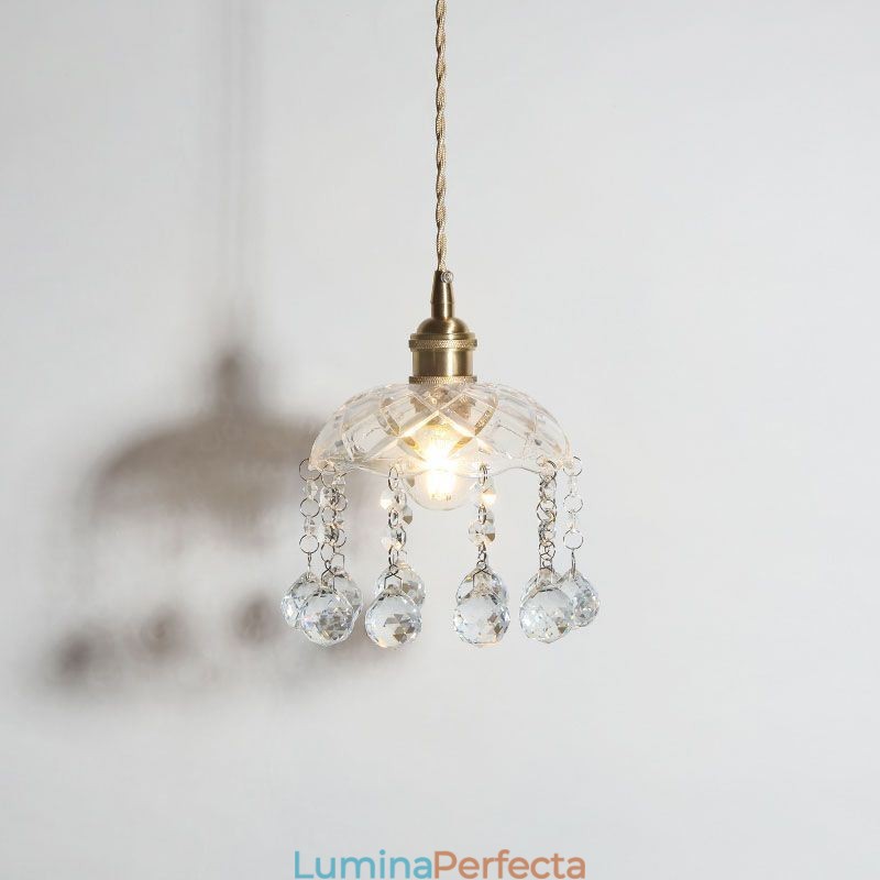 Lampă suspendată modernă din sticlă cu 1 lumină