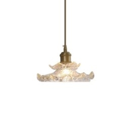 Lampă suspendată din sticlă în stil japonez Lampă suspendată din sticlă Lotus