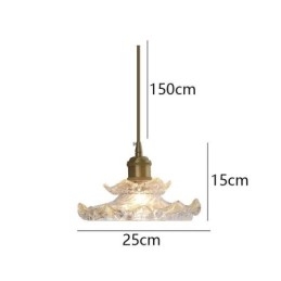 Lampă suspendată din sticlă în stil japonez Lampă suspendată din sticlă Lotus
