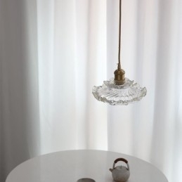 Lampă suspendată din sticlă în stil japonez Lampă suspendată din sticlă Lotus