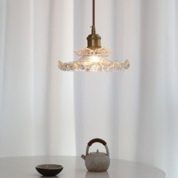 Lampă suspendată din sticlă în stil japonez Lampă suspendată din sticlă Lotus