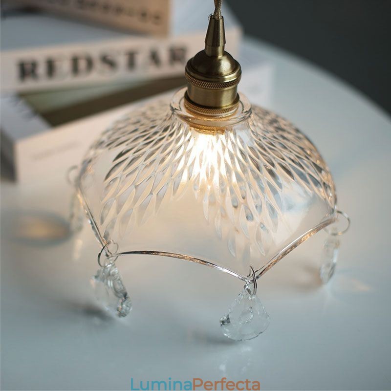 Lampă suspendată modernă, minimalistă, din sticlă