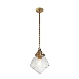 1 Lumină Diamond Glass Pendant Lampă Bubble Glass