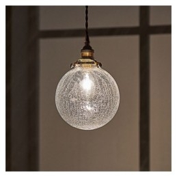 Lampă suspendată din sticlă Lampă de tavan modern Crackle