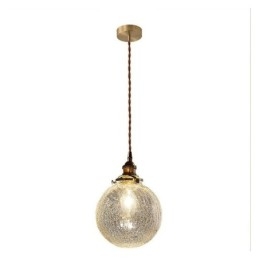 Lampă suspendată din sticlă Lampă de tavan modern Crackle
