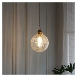 Lampă suspendată din sticlă Lampă de tavan modern Crackle