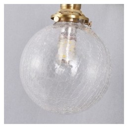 Lampă suspendată din sticlă Lampă de tavan modern Crackle