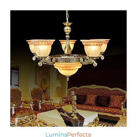 Candelabru tradițional clasic, retro, din metal, din bronz