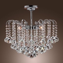 Candelabru din metal cu pictură în cristal modern contemporan
