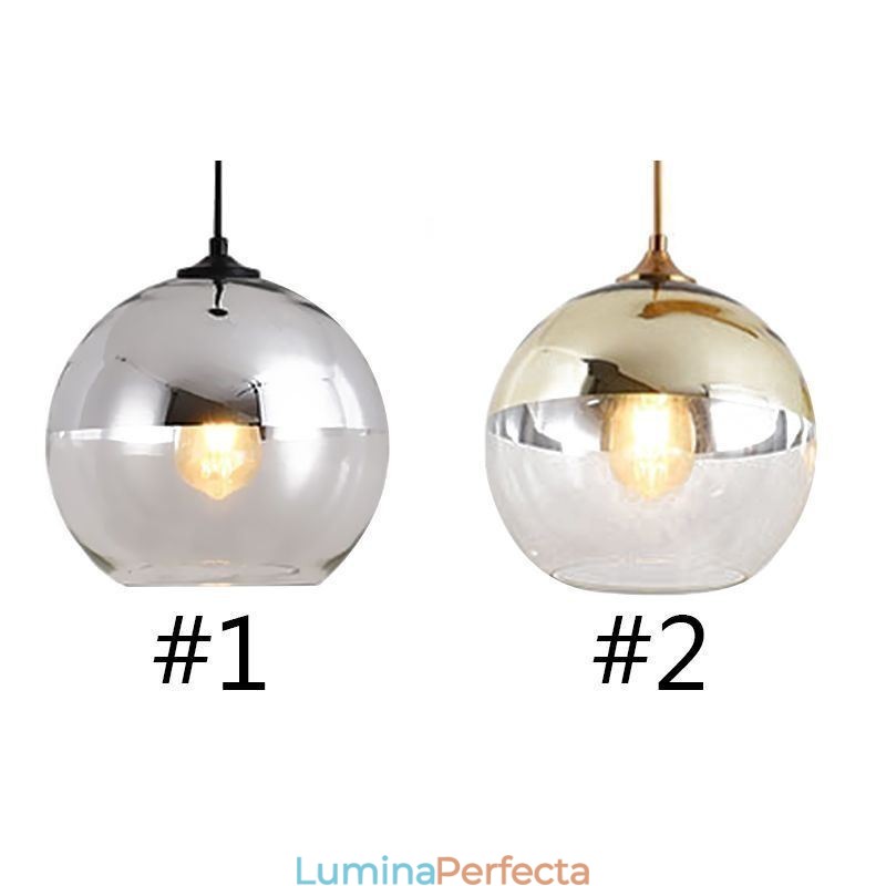 Lumină suspendată creativ de fier+glob de sticlă Iluminat decorativ