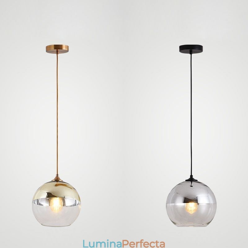 Lumină suspendată creativ de fier+glob de sticlă Iluminat decorativ