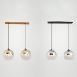 Lumină suspendată creativ de fier+glob de sticlă Iluminat decorativ