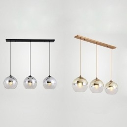Lumină suspendată creativ de fier+glob de sticlă Iluminat decorativ