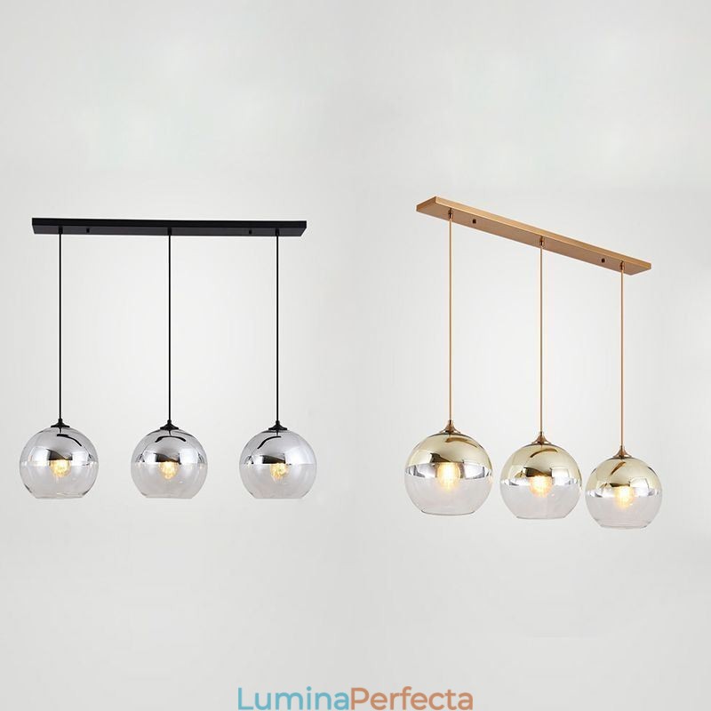 Lumină suspendată creativ de fier+glob de sticlă Iluminat decorativ