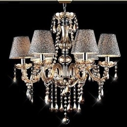 Candelabru din sticlă galvanizată, modern, contemporan, clasic, de epocă