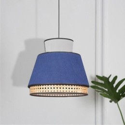 1 Lumină Rochie Abajur Lampă suspendată Bamboo Weave Iluminare