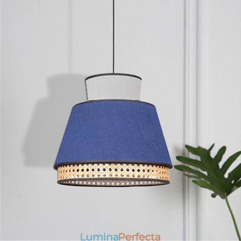 1 Lumină Rochie Abajur Lampă suspendată Bamboo Weave Iluminare