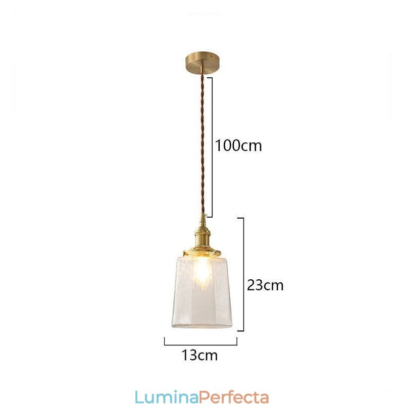 Plafoniera decorativă modernă, minimalistă, din sticlă