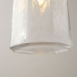 Plafoniera decorativă modernă, minimalistă, din sticlă