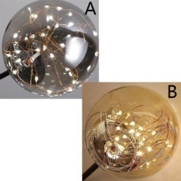 Lampă de suspendare Magic Bean Lampă de suspendare Gypsophila cu bilă de sticlă în stil nordic