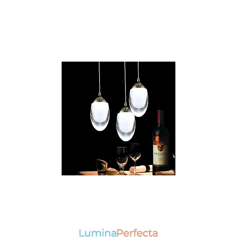Candelabru din sticlă cromat modern, tradițional, clasic, de țară