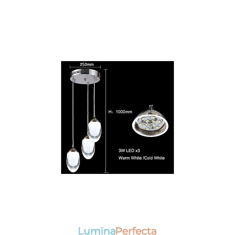 Candelabru din sticlă cromat modern, tradițional, clasic, de țară