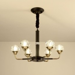 Lampă modernă din cristal Candelabru elegant din cristal