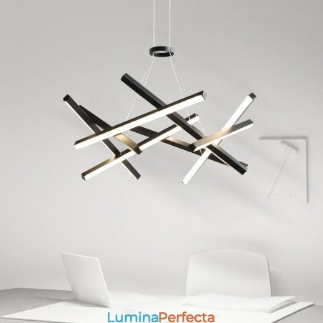 Lampă modernă, simplă, cu suspendare, cu gel de silice, în formă de cuib de păsări