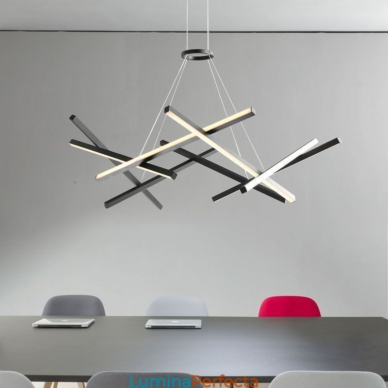 Lampă modernă, simplă, cu suspendare, cu gel de silice, în formă de cuib de păsări