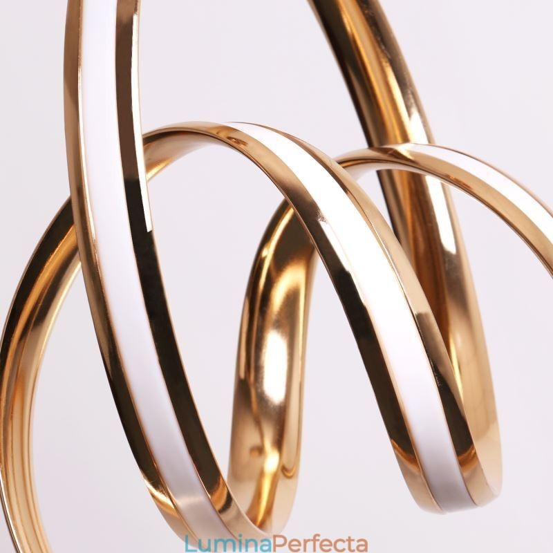 Lampă suspendată modernă, minimalistă, unică, cu răsucire circulară, Insulă